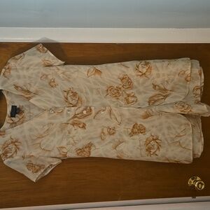 The Limited vintage style Floral Button-Down Romper Womens Medium